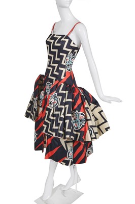 Lot 124 - A Pucci printed cotton dress, 'Palio' collection, Spring-Summer 1957