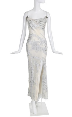 Lot 340 - A Christian Dior by John Galliano ivory chiffon 'gambler' dress, Autumn-Winter 2004-05