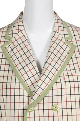 Lot 305 - A John Galliano tattersall wool suit, 'The Baby Maker' collection, Autumn-Winter 1996-97