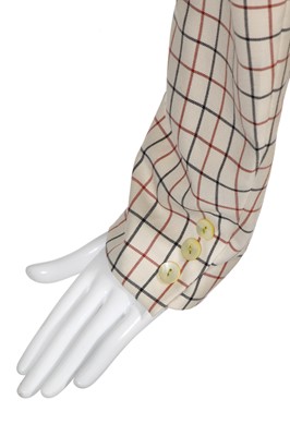 Lot 305 - A John Galliano tattersall wool suit, 'The Baby Maker' collection, Autumn-Winter 1996-97