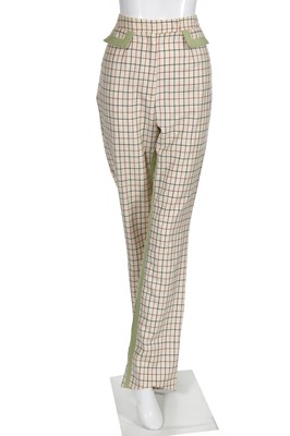 Lot 305 - A John Galliano tattersall wool suit, 'The Baby Maker' collection, Autumn-Winter 1996-97