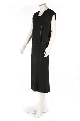 Lot 399 - A Comme des Garçons layered black and ivory...