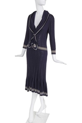 Lot 349 - An Alexander McQueen knitted wool 'Sailor' dress, circa 2006