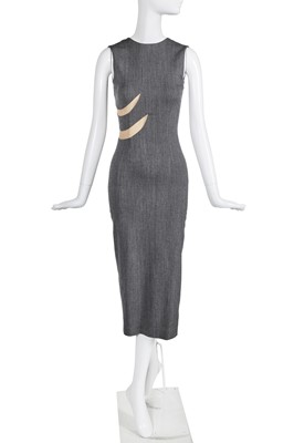 Lot 308 - An Alexander McQueen grey wool-blend dress, 1999-2000