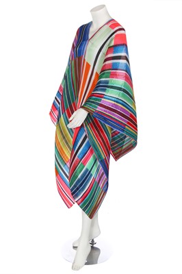 Lot 125 - An Issey Miyake pleated polyester poncho, probably 2012