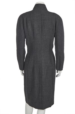 Lot 5 - A Chanel grey wool coat dress, mid-late 1980s