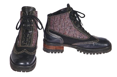 Lot 318 - A pair of men's Jean Paul Gaultier boots, 'Chic Rabbis' collection, Autumn-Winter 1993-94