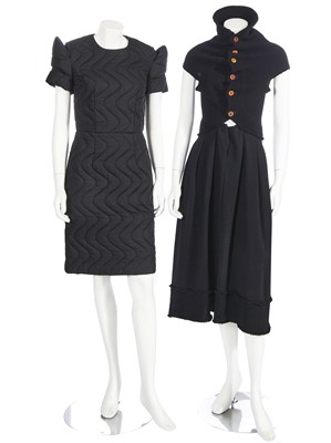 Lot 116 - Three Comme des Garçons black dresses, 1990-2010