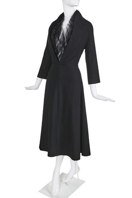 Lot 326 - A Junya Watanabe/Comme des Garçon black wool jersey dress, 'Techno Couture' collection, Autumn-Winter 2000-01