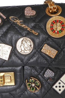 Lot 33 - A Chanel 'Casino' lucky charms quilted lambskin 2.55 reissue bag, 2016-17
