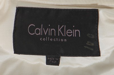 Lot 333 - A Calvin Klein by Italo Zucchelli men's silver metallic puffer jacket, Autumn-Winter 2016-17