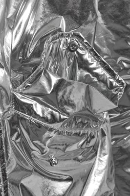 Lot 333 - A Calvin Klein by Italo Zucchelli men's silver metallic puffer jacket, Autumn-Winter 2016-17