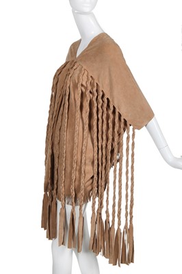 Lot 330 - A Junya Watanabe/Comme des Garçons imitation suede poncho, Spring-Summer 2014