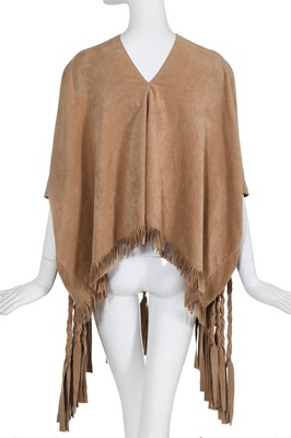Lot 330 - A Junya Watanabe/Comme des Garçons imitation suede poncho, Spring-Summer 2014