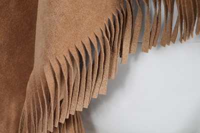 Lot 330 - A Junya Watanabe/Comme des Garçons imitation suede poncho, Spring-Summer 2014