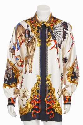 Lot 130 - A Gianni Versace printed silk shirt, Autumn-Winter 1992-93