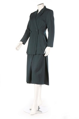 Lot 406 - A Yohji Yamamoto green wool suit, probably...