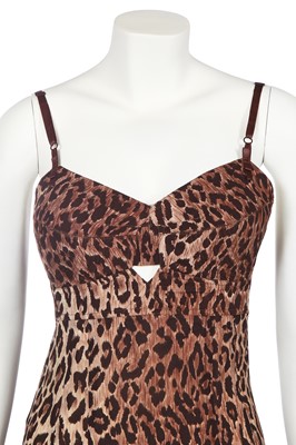 Lot 72 - A Dolce & Gabbana leopard print gown, circa 2000