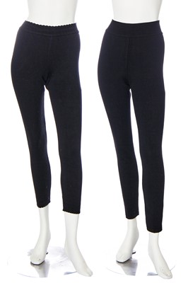 Lot 214 - Three pairs of Alaïa leggings, 1980s