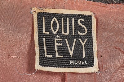 Lot 330 - A Louis Levy Utility pinstriped grey wool ensemble circa 1946