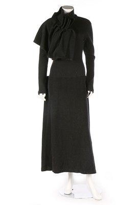 Lot 409 - An Issey Miyake ribbed knit and fleece dress,...