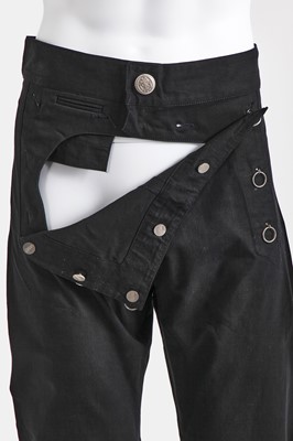 Lot 153 - A pair of Jean Paul Gaultier men's black cotton matelot trousers, ‘Heaven and Hell’ collection, Spring-Summer 2003