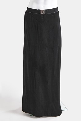 Lot 154 - A Jean Paul Gaultier men's black wool blend trouser-skirt, 2000s