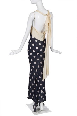 Lot 207 - A rare John Galliano 'Dotty Duchess' printed silk showpiece dress, 'Princess Lucretia' collection, Spring-Summer, 1994