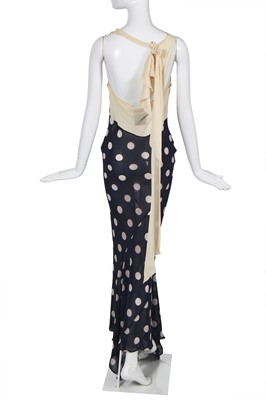 Lot 207 - A rare John Galliano 'Dotty Duchess' printed silk showpiece dress, 'Princess Lucretia' collection, Spring-Summer, 1994