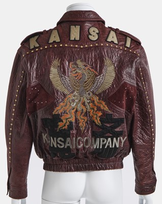 Lot 63 - A good Kansai Yamamoto man's brown leather jacket, 1980s
