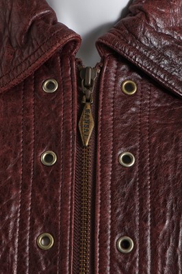 Lot 63 - A good Kansai Yamamoto man's brown leather jacket, 1980s
