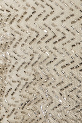 Lot 362 - A fine beaded ivory tulle flapper/bridal gown, circa 1929