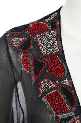 Lot 385 - A beaded tabard and jacket, 1920s