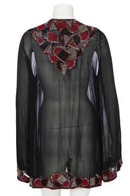 Lot 385 - A beaded tabard and jacket, 1920s