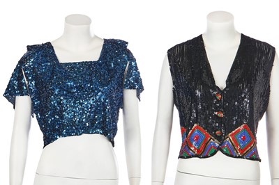 Lot 338 - A group of sequined evening wear, 1930s