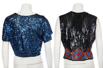 Lot 338 - A group of sequined evening wear, 1930s