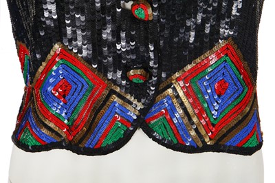 Lot 338 - A group of sequined evening wear, 1930s