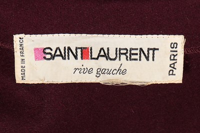 Lot 35 - An Yves Saint Laurent Rive Gauche aubergine...
