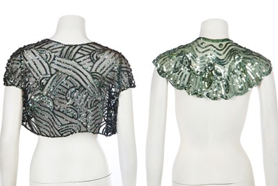 Lot 348 - A group of sequined capes and boleros, 1930s