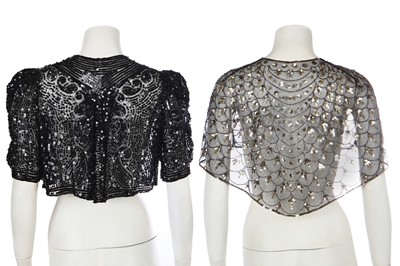 Lot 348 - A group of sequined capes and boleros, 1930s