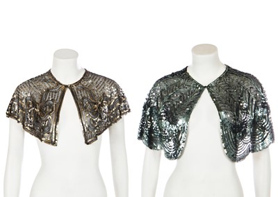 Lot 349 - Three sequined capelets, 1930s