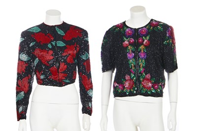 Lot 332 - A group of beaded evening wear, 1940s and later
