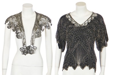 Lot 332 - A group of beaded evening wear, 1940s and later