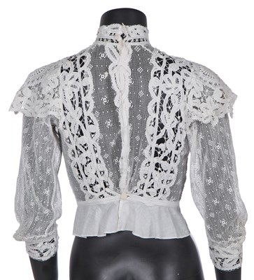 Lot 405 - Three Edwardian summer blouses, 1900-1910