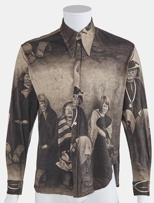 Lot 116 - An Alexander McQueen printed cotton 'Blind Colony' shirt, 'Dante' collection, Autumn-Winter 1996-97