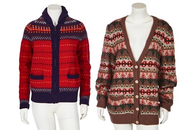 Lot 334 - A group of knitwear, 1940s and later