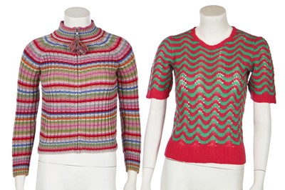Lot 334 - A group of knitwear, 1940s and later