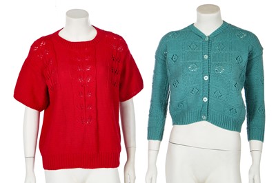 Lot 334 - A group of knitwear, 1940s and later