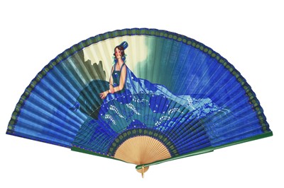 Lot 392 - A group of advertising and printed fans, mainly 1920s