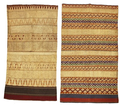 Lot 440 - A group of South East Asian textiles, mainly Malay people, Palembang, south Sumatra, 20th century